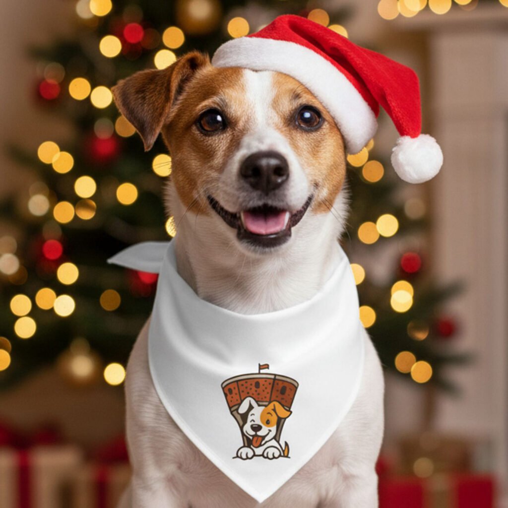 Logodesign und personalisierte Hundehalstücher für Vukovarske Šapice – Markenauftritt umgesetzt von teyape.design