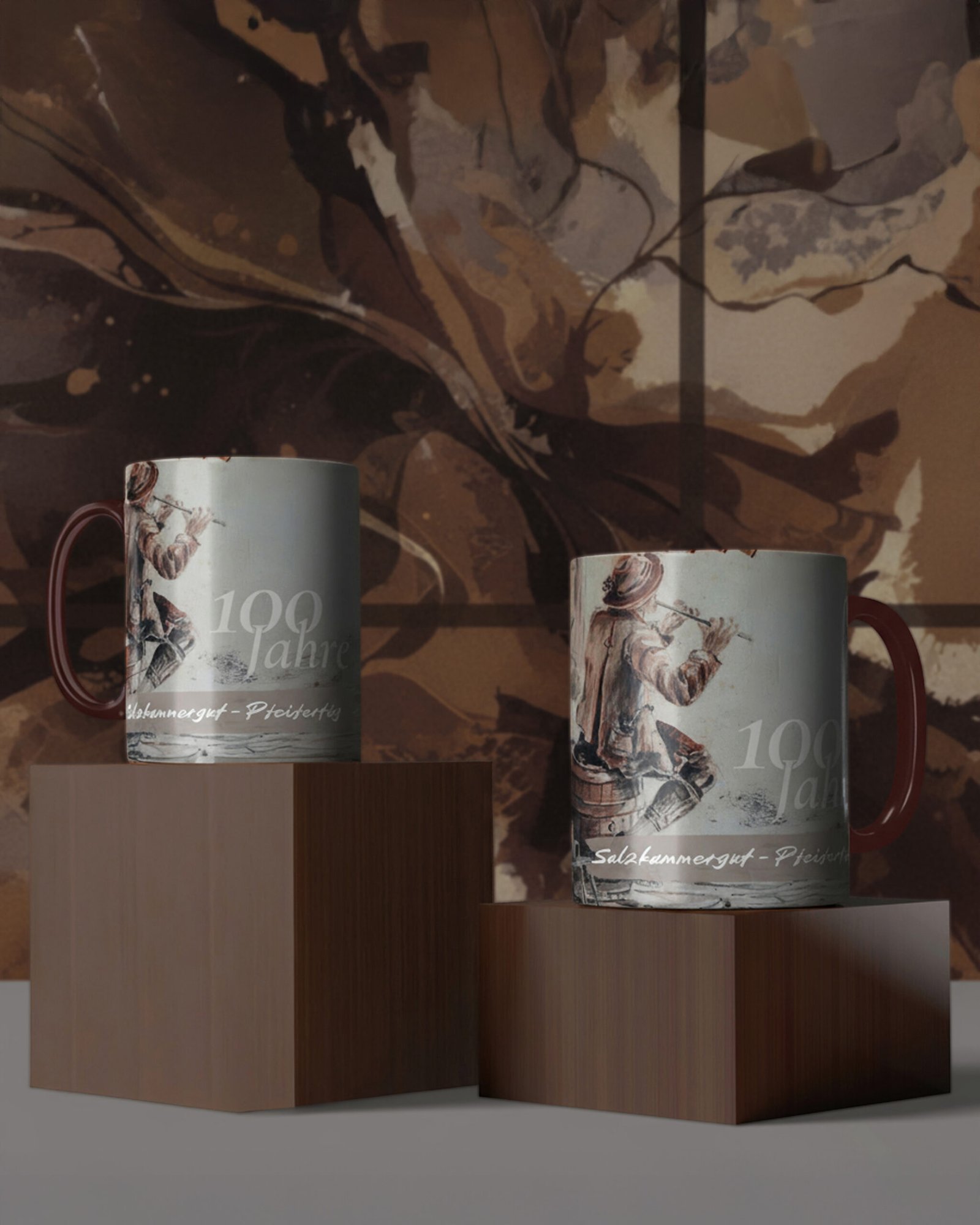 Personalisierte Jubiläumstassen als hochwertiges Kundengeschenk mit individuellem Design – gestaltet in Graz