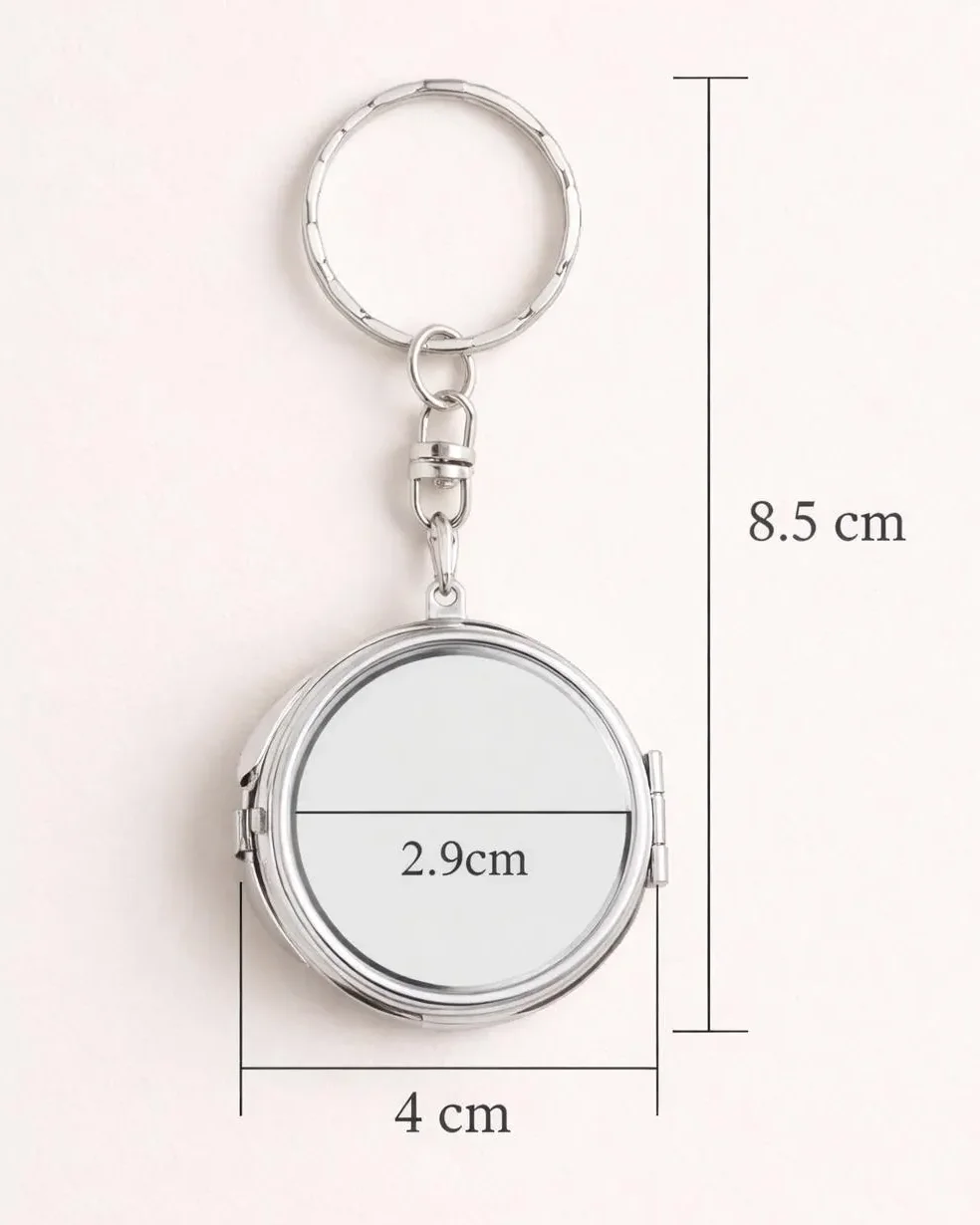 Personalisierter Schlüsselanhänger Spiegel mit Foto oder Logo | teyape.design Graz