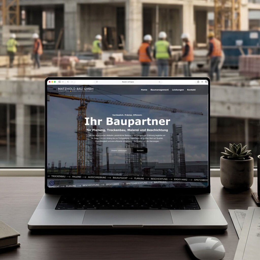 Digitale Präsenz für die Matzhold Bau GmbH